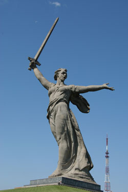 Mutter Heimat Statue in Wolgograd