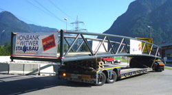 Vonbank + Witwer building bridge in Schwarzach